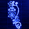 Светодиодная консоль «Сказка» (100х200см, статика, IP68, уличная) синий