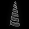 Световая конусная елка «Спираль» (3м) белый