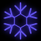Снежинка из неона «Классик» (60х60см, IP67, уличная) синий